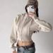 "Cropped Hooded Sweater Jacket For Women – Detachable Hood & Slim Fit (Pinkish/Dark Brown/Black) – Y2K Aesthetic & Streetwear Style"_ecoleips.com