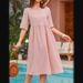 2026 Spring/Summer European And American . Independent Site Cotton Linen Round Neck Loose Casual Solid Color_ecoleips.com