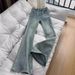 Women's Clothing Retro Flared Jeans Spring And Autumn Small High Waist Slim All Match Flared Trousers_ecoleips.com
