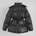 girl Girl Cross-Border Drawstring Slim European And American 2025 Winter New Hooded Zipper Comfortable Warm Cotton Jacket Coat_ecoleips.com