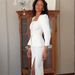 Women's Solid Color Long Sleeved Square Neck Button Up Top And Bodycon Long Skirt Set Fashion For Autumn Winter Season_ecoleips.com