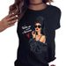 European And American Style Urban Girl Printed Loose Plus-size Women's Round-neck Short-sleeve T-shirt_ecoleips.com