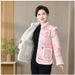 girl Winter 2024 Fleece-Lined Thickened Mom's Chinese Style Jacket New Retro Embroidered Button Coat Cotton Outerwear_ecoleips.com