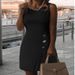 Women's Clothing Summer Sleeveless Solid Color Temperament Dress_ecoleips.com