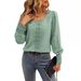 Aria Basics Aria Basics Cross-border Foreign Trade Women's Clothing European And American Round-neck Puff Sleeve Large Polka Dot Lace_ecoleips.com