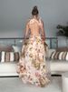 Printed Ruffles Backless Long Dress Women V-neck Sleeveless Pleated Multi-layer Split Irregular Holiday Dresses Summer Chic Robe_ecoleips.com