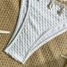 Women's Clothing Style Sexy Starfish Tassel Bikini Set Solid Color Two Piece Swimsuit For Women Modest Coverage Beach & Pool Ready_ecoleips.com