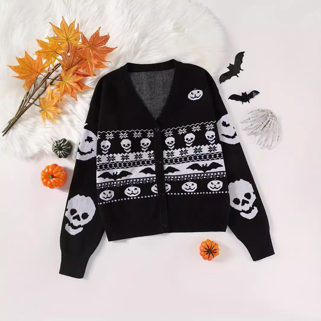 2024 European American Women's Cross-Border Autumn And Winter New Halloween Style Sweaters_ecoleips.com
