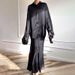 Women's Clothing Fashion Elegant Temperament Slim Shirt Solid Color Suit Skirt_ecoleips.com