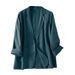 Real Photos Of 2026 Spring/Autumn Casual Linen Blazer For Women, Long Sleeve, Thin, Short, Cotton Linen Blazer_ecoleips.com