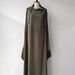 Idodo Casual Long Dress With Bat Wings And Hood A Loose-Fitting Garment Priced At 21,390; Features Long Sleeves And A_ecoleips.com