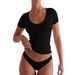 Women's Clothing Women's Clothing Summer Neck Short Sleeved Yoga Exercise Top T Shirt_ecoleips.com