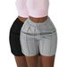 Women's Clothing Summer New Solid Color Pocket Drawstring Shorts_ecoleips.com