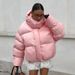 girl Girl Cross-Border Pink Hooded European And American 2025 Winter New Thickened Puffer Warm Cotton Jacket_ecoleips.com