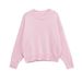 Simple And Versatile Pullover Soft Flat Needle Knitted Sweater_ecoleips.com
