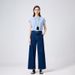 Coolmei Women's 9/10 Length Straight-Leg Pants, 2025 Spring New Style, Non-Stretch, Back Pocket, High-Waisted, Slimming_ecoleips.com