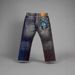 Statue Of Liberty Retro Distressed Denim Jeans Straight Leg Trendy Pants For Men And Women Casual Fashion Cotton Spring/Autumn_ecoleips.com