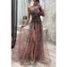 new Party Mesh Oblique Shoulder Dress INS Casual Fashion Dress For Women_ecoleips.com