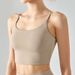 Women's Clothing U Neck Nude Back Spaghetti Strap Sports Bra Women's Shockproof Outer Wear Vest Professional Training Fitness Top Bra_ecoleips.com