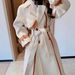 Woolen Jacket Temperament Medium And Long Large Lapel Design Thickened Coat_ecoleips.com