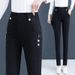 High Stretch Jeans 2025 Autumn Winter New Slim Fit Versatile Warm Elastic Waist Pencil Pants For Women_ecoleips.com
