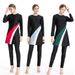 Conservative Three Piece Muslim Swimsuit Set Sun Protection Polyester Southeast Asian Diving Surfing Burkini for Outdoor Sports_ecoleips.com