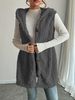 Double-Sided Fleece Hooded Button-Up Vest For Women – Lightweight & Stylish Winter Cardigan (Multiple Colors & Sizes)_ecoleips.com