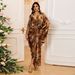 ng2510292 AB492 Muslim Arab Dubai Printed Long Fashion Pullover Dress Robe Jalabiya New Style_ecoleips.com