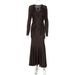 2025 Autumn New Fashion Women's Clothing Hot Selling In Europe And America Ruffled Tie Long Sleeve Waist-Cinching Dress_ecoleips.com