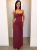 Mozision Halterneck Mesh Backless Sexy Maxi Dress Women Elegant Off-shoulder Sleeveless Bodycon Ruched Club Party Long Dress_ecoleips.com