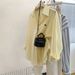 Blue Striped Lapel Shirt for Women Versatile Long Sleeved Top Simple Temperament Fashion Layered Jacket_ecoleips.com