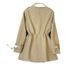 Women's Clothing Suit Collar Trench Coat Waist Hugging Versatile Slimming Petite Khaki Trench_ecoleips.com