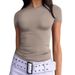 2025 New T-shirt Slim-fit Babes Sexy Including Small Tops_ecoleips.com