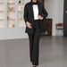 Women's Plus Size Autumn Jacket Professional Solid Color Two Piece Set With High Waisted Trousers New Style_ecoleips.com