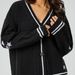 K Pure Color Long-sleeved Cardigan For Women,Temperament Commuting, European And American Bat Wing Knitting, Light Gray Single-row Button Sweater Coat_ecoleips.com