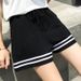 Women's Clothing Loose Large Size Fat Mm Slim Wide Leg Sports Running Fitness Hot Pants Spot Direct Delivery_ecoleips.com
