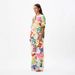 Women's Clothing Fashion Linen Printed Short Sleeved Floral Color Holiday Casual Versatile Suit_ecoleips.com