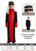 Halloween Middle Eastern Boy's Red And Black Arab Chief Cosplay Costume Party Outfit For Drama Stage Performance_ecoleips.com