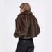 Chic Short Women's Faux Fur Coat With Notched Collar, Winter Teddy Jacket, Elegant Cropped Top For Streetwear & Casual_ecoleips.com