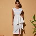 Women’s Clothing New Temperament Commuting Solid Color Loose Style Dress Clearance_ecoleips.com