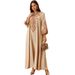 Verve AB417 2025 Autumn Winter Muslim Fashion Women's Embroidered Rope Robe Arabic Dress_ecoleips.com