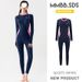 Aria Basics One-piece Jellyfish Sleeve Long Pants Sun Protection Diving Suit Quick-dry Snorkeling Set Plus Size Full-body Swimsuit_ecoleips.com