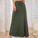 Summer New Women's Knitted Solid Color Skirt Fashion Clothing_ecoleips.com