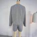 Women's Two Piece Tracksuit Long Sleeved Sweatshirt And Shorts Set Pockets Spring Autumn Wear_ecoleips.com