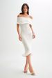 New European And American Style Cross-Border Women's Fashion Slim Sexy Sleeveless Off-Shoulder Solid Color Knitted Dress_ecoleips.com