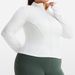 Women's Clothing quick drying sports sun protection jacket long sleeve women's zipper cardigan jacket tight top running fitness yoga clothes_ecoleips.com
