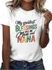 European And American Cross-border Foreign Trade Women's Clothing, Fun Letter Print Round-neck Short-sleeve T-shirt Top_ecoleips.com