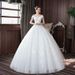 High-End Style Off-Shoulder Light Lace Wedding Dress Slim Fit Brides Gown New Women's Clothing_ecoleips.com