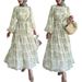 Women's Clothing Muslim Print Long Fashion Elegant Dress_ecoleips.com