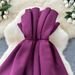 Elegant Pleated Strapless Evening Dress – A-Line Midi Formal Gown With Corset Waist For Women (S-4XL) | Vintage-Inspired Party & Wedding Guest Outfit_ecoleips.com